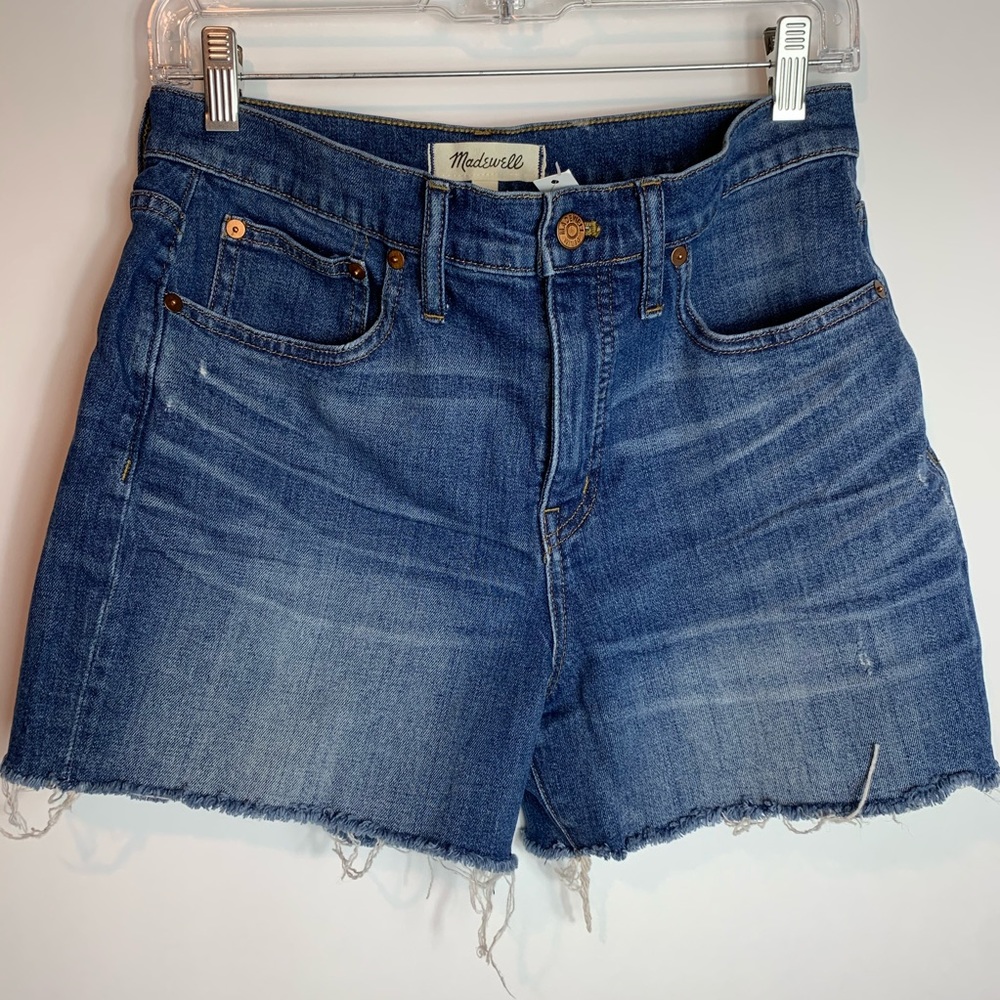NWT Madewell High rise denim shorts size 28